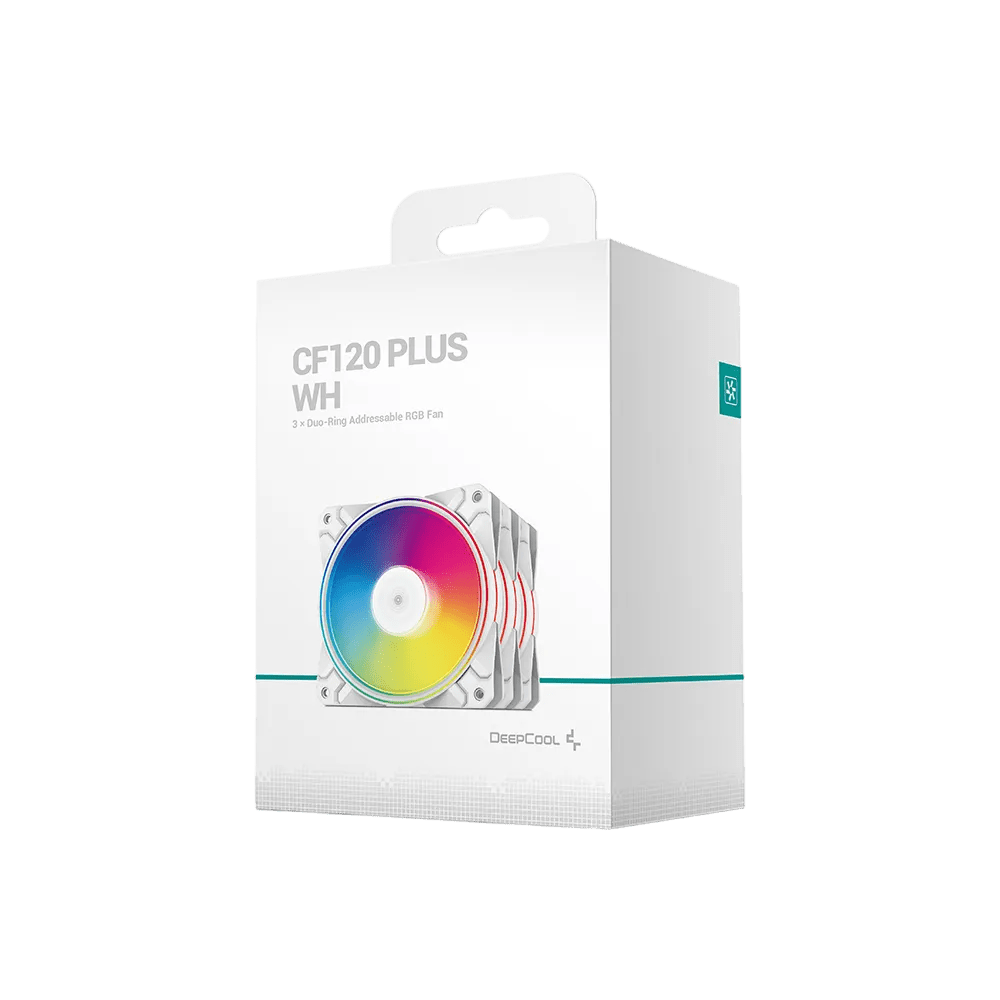 Deepcool CF120 Plus 120mm ARGB Fan Triple Pack | DP - F12 - AR - CF120P | - Vektra Computers LLC Deepcool CF120 Plus 120mm ARGB Fan Triple Pack | DP - F12 - AR - CF120P | - Vektra Computers LLC